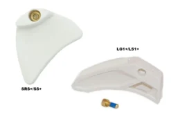 E-thirteen E Thirteen Plaques D'usure Supérieures Pour Guide Chaine Blanc