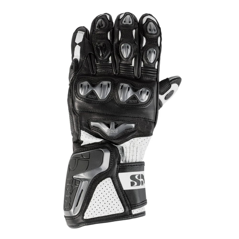 IXS Gants De Moto RS-400 Black White 1 IXS Gants De Moto RS-400 Black White