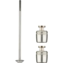 Set De Blocage De Roues Abus Nutfix M5 Argent - 100 Mm