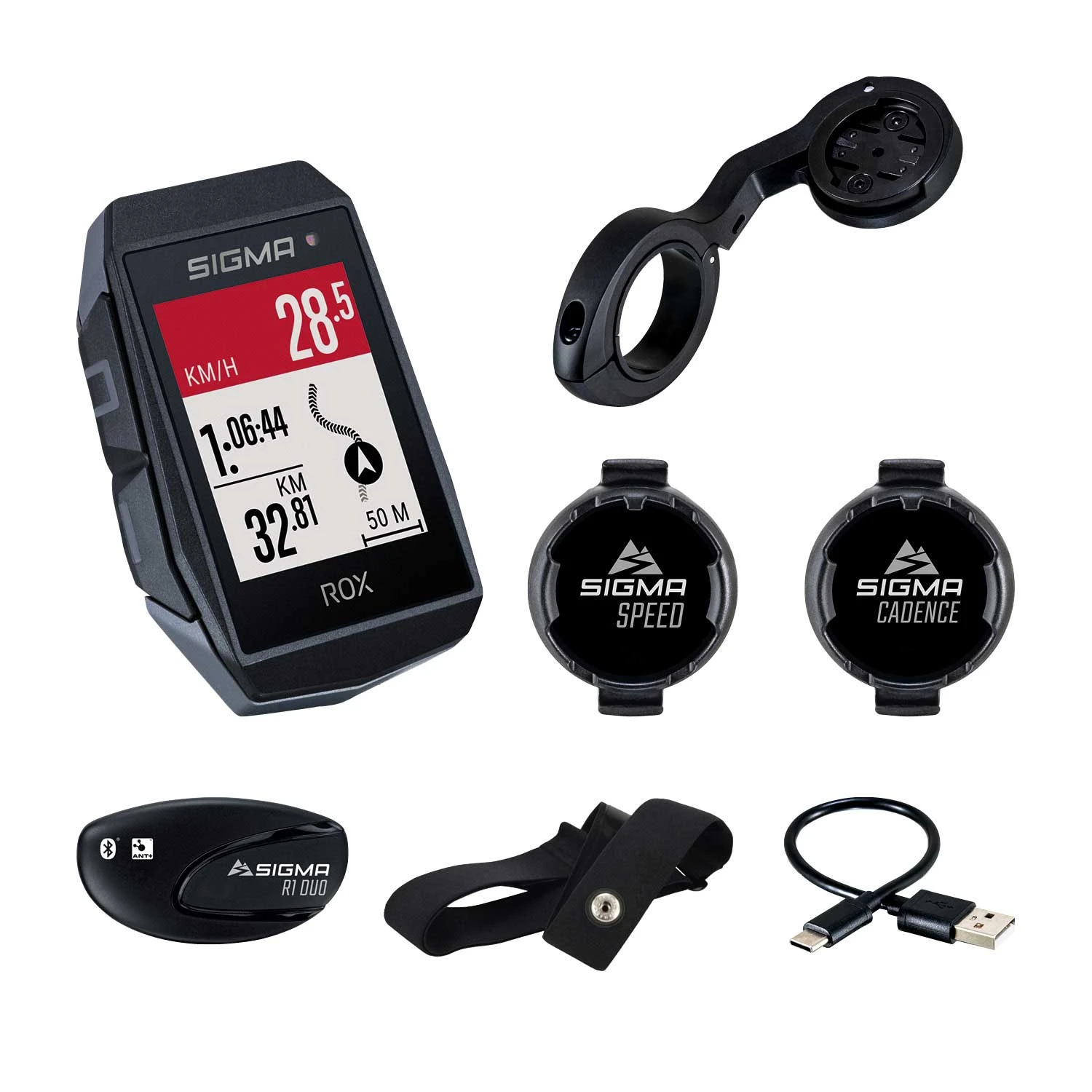 SIGMA SPORT ROX 11.1 Evo GPS Sensor Set 1 SIGMA SPORT ROX 11.1 Evo GPS Sensor Set